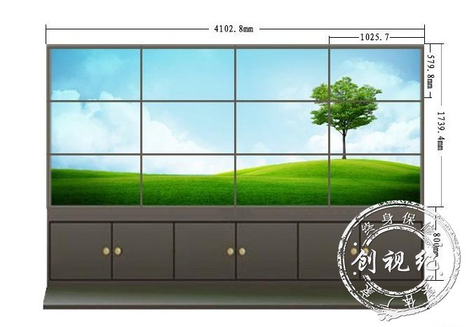 46寸6.7拼缝高清拼接